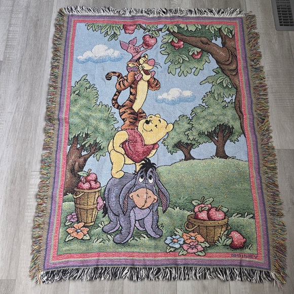 Disney Other - Vintage Winnie the Pooh 100 Acre Collection Blanket